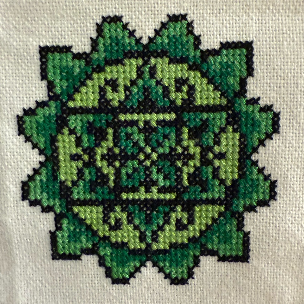 Colorful Hand-Stitched Chakra Wall Hanging Decor - Picture 5 of 8